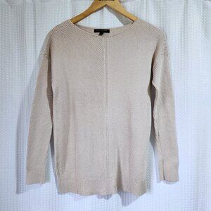 Banana Republic Sweater Women's Small (Fits Larger) Light Pink Knit Crew Neck